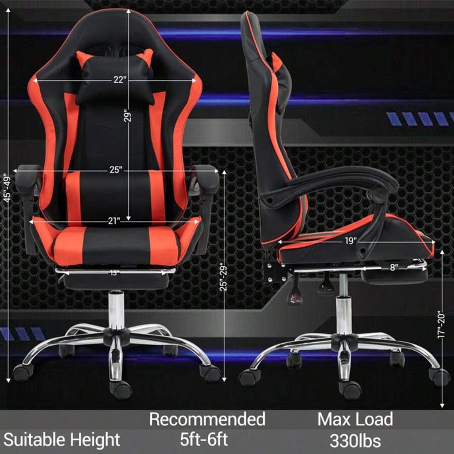 Gaming Chair With Massage Lumb - Video Gaming & Esports Usd Acc 评论和价格